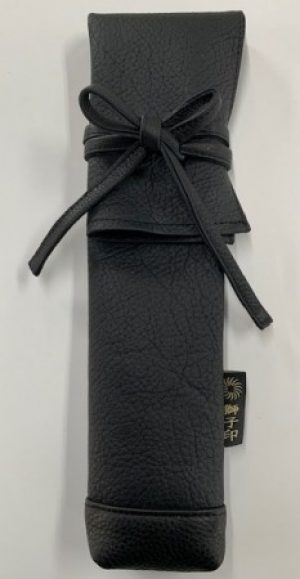 審判旗ケース　シュリンクシリーズ　黒/濃紺/こげ茶　底革付き　刺繍します